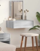vidaXL Тоалетка Сив 60 x 40 x 70 см Инженерна дървесина
