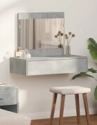 vidaXL Тоалетка Сив 83 x 40 x 70 см Инженерна дървесина