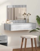 vidaXL Тоалетка Сив 83 x 40 x 70 см Инженерна дървесина