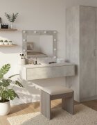 vidaXL Тоалетка Сив 83 x 40 x 70 см Инженерна дървесина