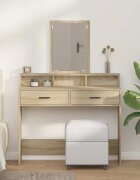 vidaXL Тоалетка Сонома дъб 100 x 41 x 140 см Инженерна дървесина