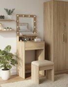 vidaXL Тоалетка Сонома дъб 50 x 41 x 135 см Инженерна дървесина