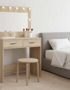 vidaXL Тоалетка Сонома дъб 785 x 41 x 135 см Инженерна дървесина