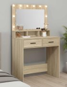 vidaXL Тоалетка Сонома дъб 79 x 41 x 135 см Инженерна дървесина