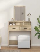 vidaXL Тоалетка Сонома дъб 79 x 41 x 140 см Инженерна дървесина