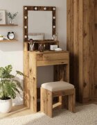 vidaXL Тоалетка Старо дърво 50 x 41 x 135 см Инженерна дървесина