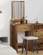 vidaXL Тоалетка Старо дърво 50 x 41 x 140 см Инженерна дървесина
