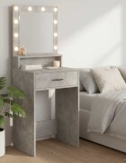 vidaXL Тоалетка Циментено сиво 50 x 41 x 135 см Инженерна дървесина