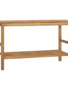 vidaXL Тоалетка за баня тик масив 132x45x75 см