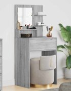 vidaXL Тоалетки за спалня Сив Сонома 80 x 396 x 135 см