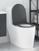 vidaXL Тоалетна седалка Антрацит 47 x 36 x 34 см Дуропласт