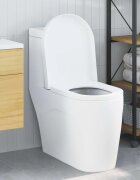 vidaXL Тоалетна седалка Бяло 48 x 365 x 45 см Полипропилен