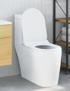 vidaXL Тоалетна седалка Регулирума Бял 50 x 365 x 5 см Полипропилен