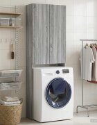 vidaXL Тоалетна Шкаф ARNHEM Сив Сонома 66 x 255 x 190 см