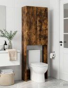 vidaXL Тоалетна Шкаф BREDA Опушен дъб 66 x 255 x 190 см