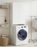 vidaXL Тоалетна Шкаф DELFT Бял гланц 66 x 255 x 190 см