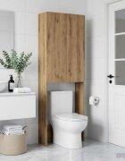 vidaXL Тоалетна Шкаф DELFT Дъб артизан 66 x 255 x 190 см