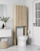 vidaXL Тоалетна Шкаф DELFT Дъб сонома 66 x 255 x 190 см