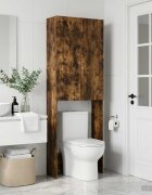 vidaXL Тоалетна Шкаф DELFT Опушен дъб 66 x 255 x 190 см