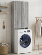 vidaXL Тоалетна Шкаф DELFT Сив Сонома 66 x 255 x 190 см