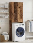 vidaXL Тоалетна Шкаф DELFT Старо дърво 66 x 255 x 190 см
