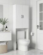 vidaXL Тоалетна Шкаф HAARLEM Бяло 66 x 255 x 190 см