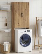 vidaXL Тоалетна Шкаф HAARLEM Дъб артизан 66 x 255 x 190 см
