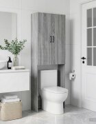 vidaXL Тоалетна Шкаф HAARLEM Сив Сонома 66 x 255 x 190 см
