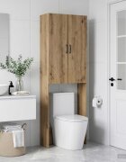 vidaXL Тоалетна Шкаф HOORN Дъб артизан 66 x 255 x 190 см