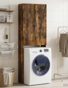 vidaXL Тоалетна Шкаф HOORN Опушен дъб 66 x 255 x 190 см