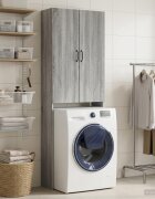 vidaXL Тоалетна Шкаф HOORN Сив Сонома 66 x 255 x 190 см