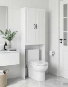 vidaXL Тоалетна Шкаф UTRECHT Бял гланц 66 x 255 x 190 см