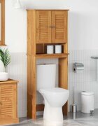 vidaXL Тоалетна Шкаф VIGO Кафяв и меден кафяв 60 x 27 x 161 см