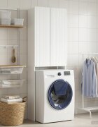 vidaXL Тоалетна Шкаф ZWOLLE Бяло 66 x 255 x 190 см