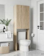 vidaXL Тоалетна Шкаф ZWOLLE Дъб сонома 66 x 255 x 190 см