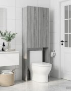 vidaXL Тоалетна Шкаф ZWOLLE Сив Сонома 66 x 255 x 190 см