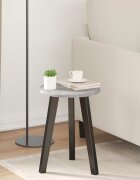 vidaXL Топ за маса Ø 30 x 15 cm Кръгла Инженерна дървесина