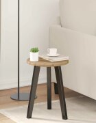 vidaXL Топ за маса Ø 30 x 15 cm Кръгла Инженерна дървесина