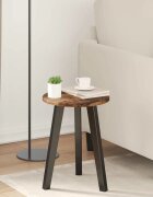 vidaXL Топ за маса Ø 30 x 15 cm Кръгла Инженерна дървесина