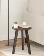 vidaXL Топ за маса Ø 30 x 15 cm Кръгла Инженерна дървесина Кафяв дъб