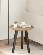 vidaXL Топ за маса Ø 40 x 15 cm Кръгла Инженерна дървесина