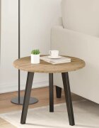 vidaXL Топ за маса Ø 50 x 15 cm Кръгла Инженерна дървесина