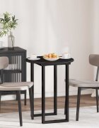 vidaXL Топ за маса Ø 60 x 15 cm Кръгла Инженерна дървесина Черно