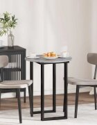 vidaXL Топ за маса Ø 60 x 15 cm Кръгла Инженерна дървесина Сив Сонома