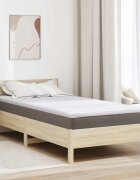 vidaXL Топер за матрак 90 x 190 cm дебелина Трико тъкан Бяло
