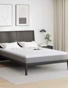 vidaXL Топер за матрак Бяло 160 x 200 cm Жакардова тъкан