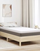 vidaXL Топер за матрак от мемори пяна 100 x 200 cm Thick Меко Бяло