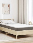 vidaXL Топер за матрак от мемори пяна 120 x 200 cm Thick Меко Бяло