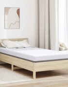 vidaXL Топер за матрак от мемори пяна 120 x 200 cm Thick Меко Бяло