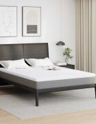 vidaXL Топер за матрак от мемори пяна 140 x 200 cm Thick Меко Бяло